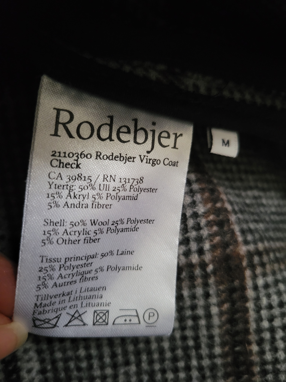 Rodebjer Virgo Coat Check - Picture 7 of 9